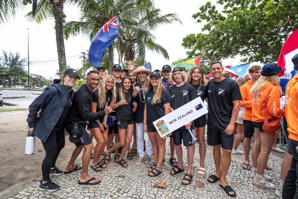 Surfing New Zealand Team Management sort for 2024 ISA World Junior